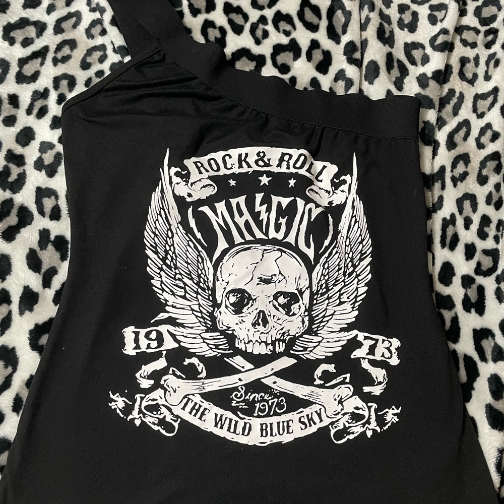Magic Black Graphic Women's Top